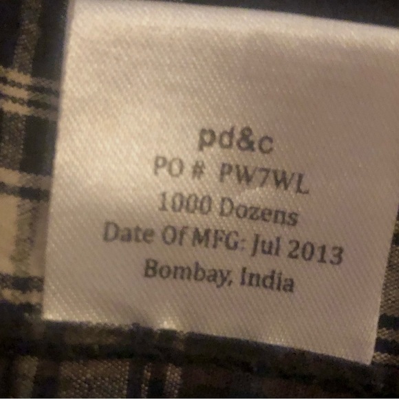 PD&C Boys Plaid striped button down - Picture 5 of 5